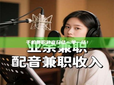 海西手机兼职致富日结一单一结！